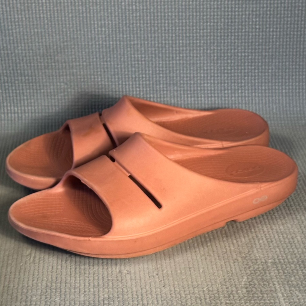 Oofos OOahh Slide Comfort Sandals Mauve Color‎ Men’s Size 13
